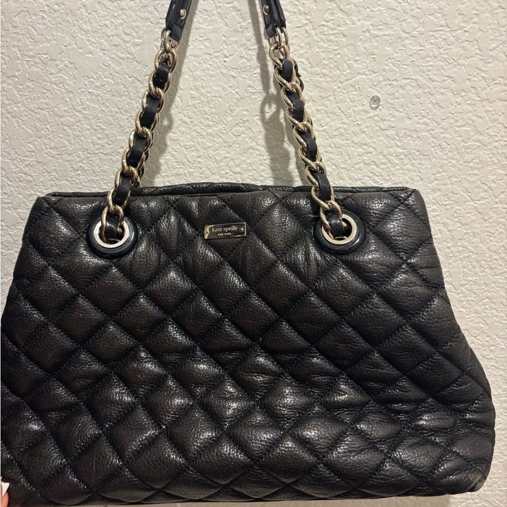 Kate Spade Black Quilted Shoulder Bag